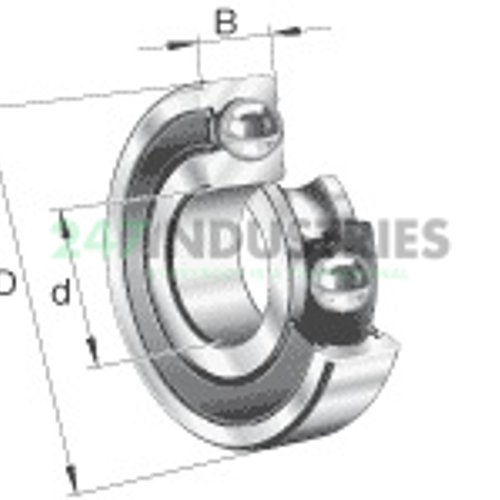 6204-2RSR-C3 FAG Image 3