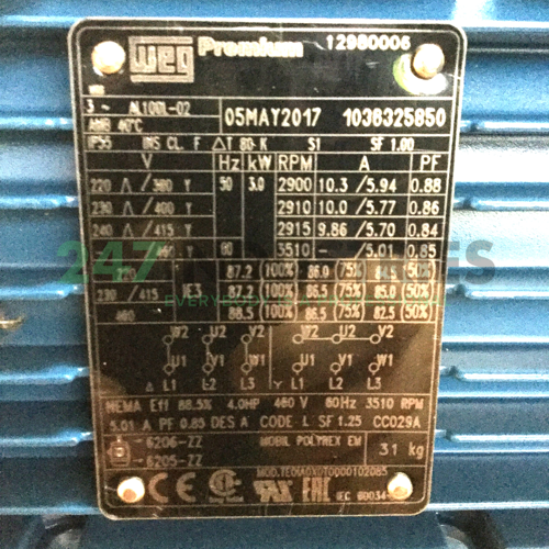 3K31AL3100L2B5 WEG Image 4