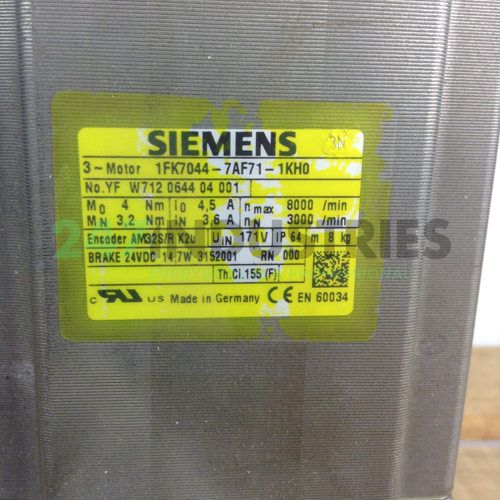 1FK7044-7AF71-1KH0 Siemens Image 2