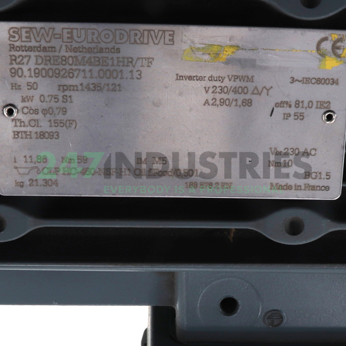 R27/DRE80M4BE1HRTF SEW-EURODRIVE Image 2