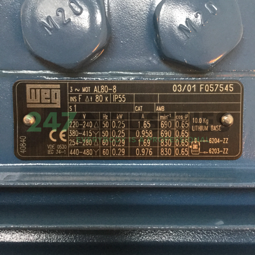 0.25K31AL0808B14 WEG Image 4