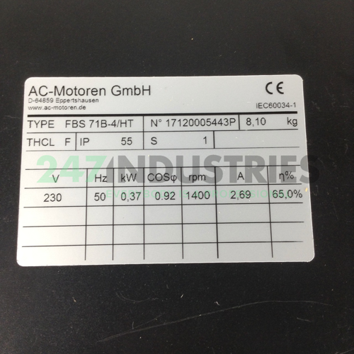 FBS71B-4/HTB14 AC-Motoren GmbH Image 2
