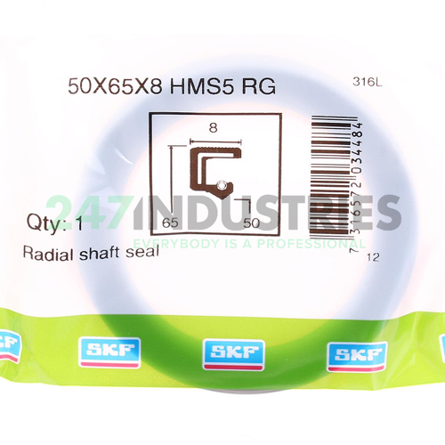 50X65X8HMS5RG SKF Image 2