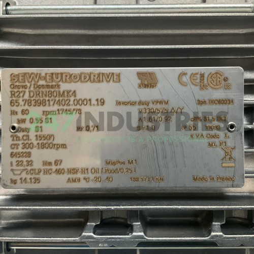 R27DRN80MK4 SEW-EURODRIVE Image 4
