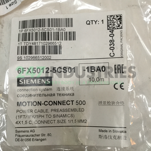 6FX5012-5CS01-1BA0 Siemens Image 2