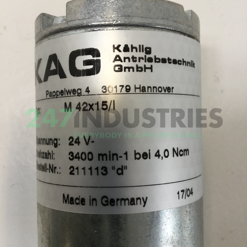 M42X15/I-24V-3400-4 Kahlig Antriebstechnik Image 4