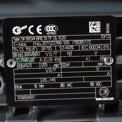 SK12-80S/4BRE10TF Nord Drive Systems Image 4
