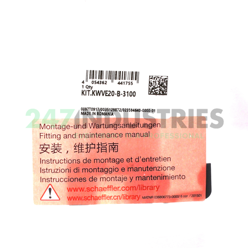 KIT.KWVE20-B-3100 INA Image 3