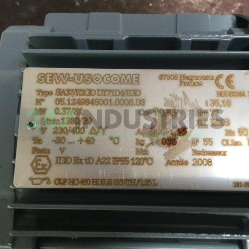 SA37II2GD/DT71D4II3D SEW-EURODRIVE Image 5