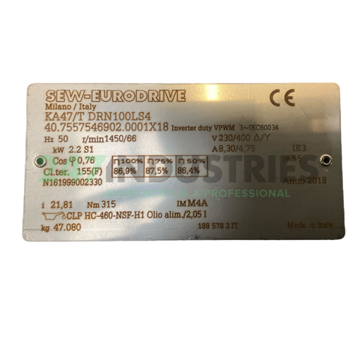 KA47/TDRN100LS4 SEW-EURODRIVE Image 4