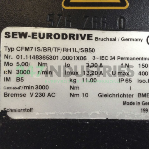 CFM71S/BR/TF/RH1L/SB5 SEW-EURODRIVE Image 2