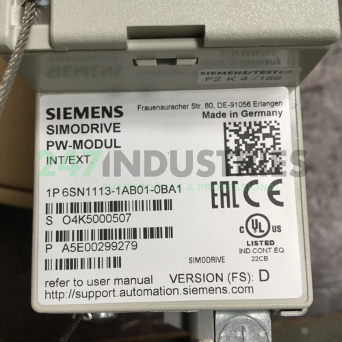 6SN1113-1AB01-0BA1 Siemens Image 4