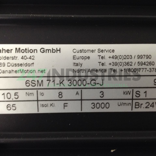 6SM71-K3000-G-J Danaher Motion GmbH Image 2