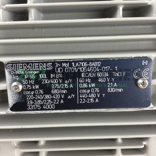 1LA7106-8AB12 Siemens Image 2