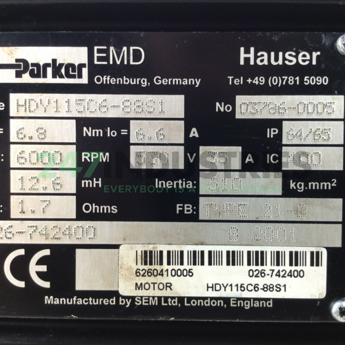 HDY115C6-88S1 Hauser