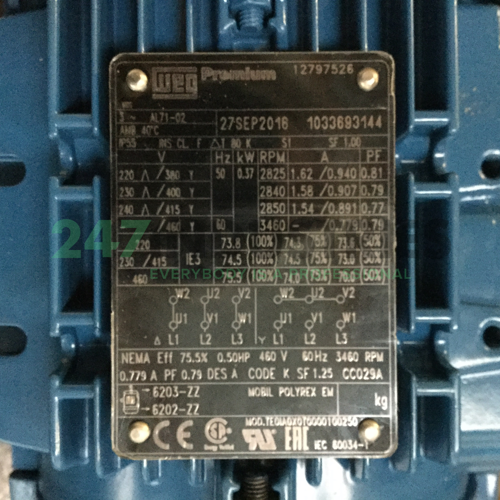 0.37K31AL3712B14 WEG Image 4