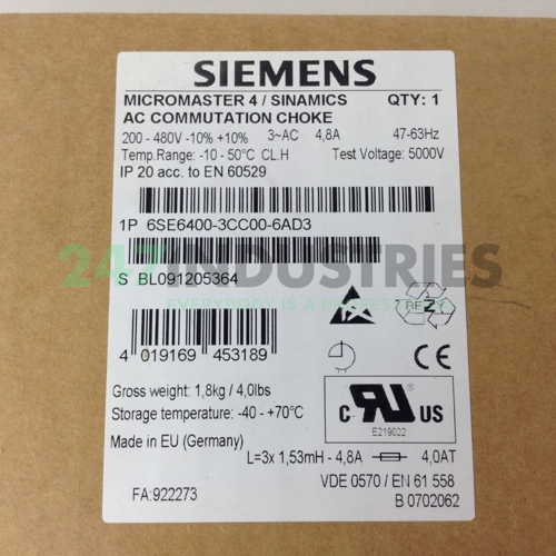 6SE6400-3CC00-6AD3 Siemens Image 3