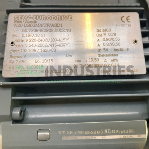 W20DR63M4/TF/ASD1-I20 SEW-EURODRIVE Image 4
