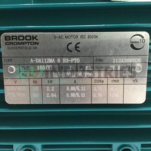 A-DA112MA6B3-PTO Brook Crompton Image 4