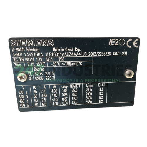 1LE1001-1AA63-4AA4 Siemens Image 4