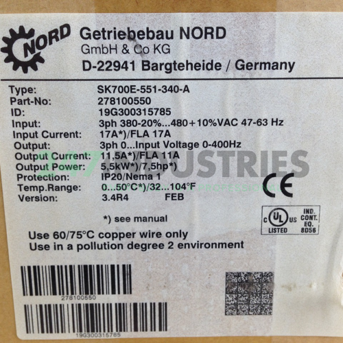 SK700E-551-340-A Nord Drive Systems Image 7