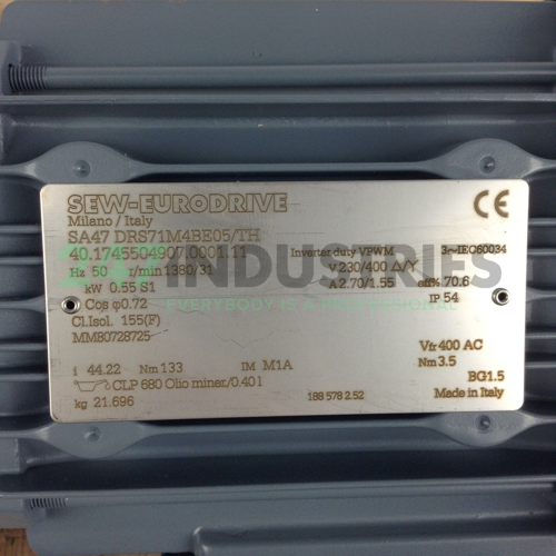SA47DRS71M4BE05/TH SEW-EURODRIVE Image 2