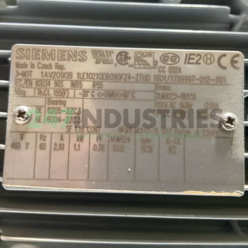 1LE1021-0EB09-0FZ4-Z Siemens Image 4