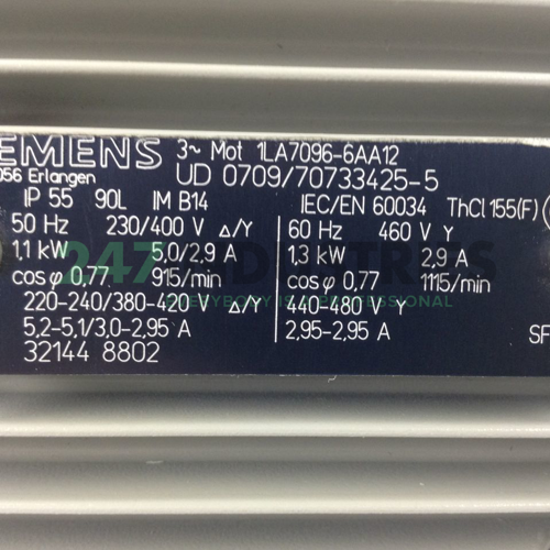 1LA7096-6AA12 Siemens Image 2