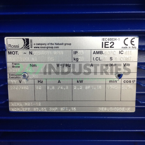 HB2Z100LA423046060B5 Rossi Image 2