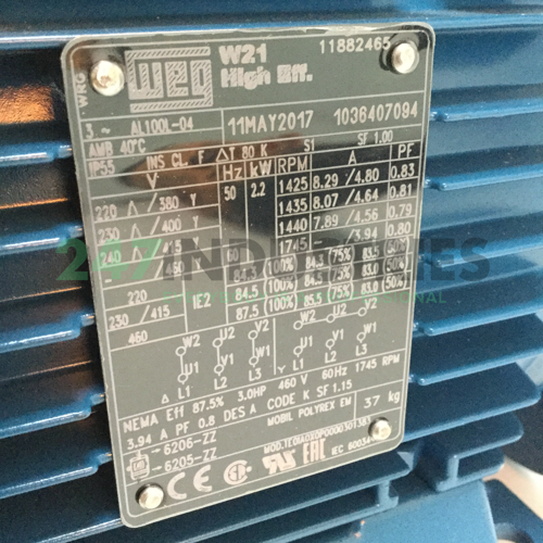 2.2K31AL2100L4B35 WEG Image 4