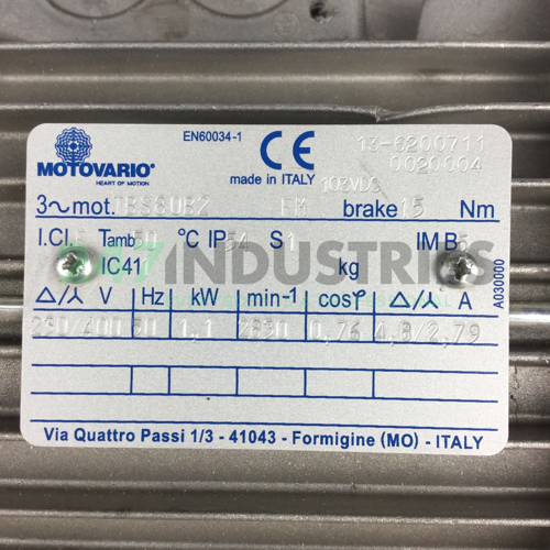TBS80B2B5 Motovario Image 2