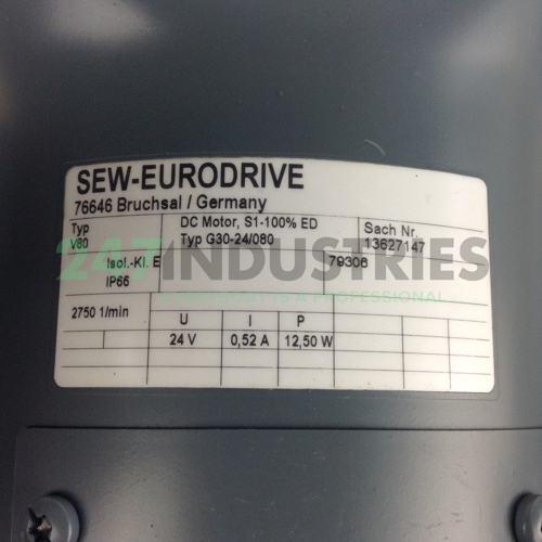 KA37TDRS80S4/TH/ES7A/ SEW-EURODRIVE Image 3