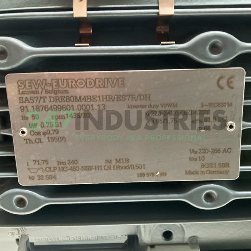 SA57/TDRE80M4BE1HR/ES7R/DH SEW-EURODRIVE Image 4