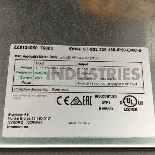 6T-S32-230-185-IP20-EMC-B IDRIVE Image 4