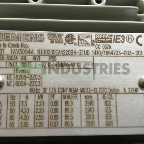 1LE1023-0EA42-2GB4-Z H10+​L20+​M11+​R70 Siemens Image 4