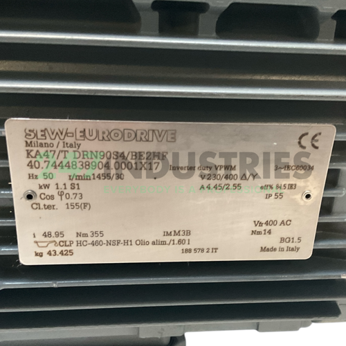 KA47/TDRN90S4/BE2HF SEW-EURODRIVE Image 4