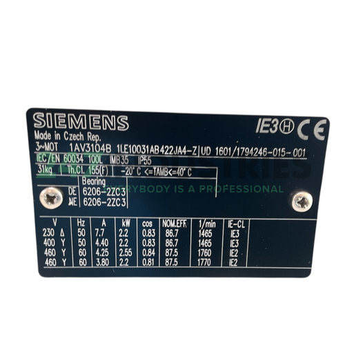 1LE1003-1AB42-2JA4 Siemens Image 4