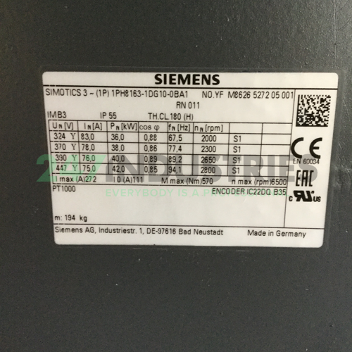 1PH8163-1DG10-0BA1 Siemens Image 4