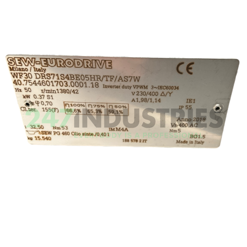 WF30DRS71S4BE05HRTF/ SEW-EURODRIVE Image 4