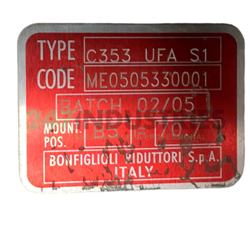 C353UFA70.7S1-M1LA4 Bonfiglioli Image 4