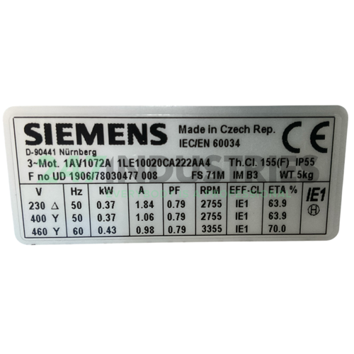 1LE1002-0CA22-2AA4 Siemens Image 4