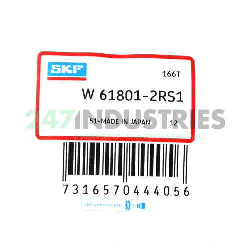 W61801-2RS1 SKF Image 3
