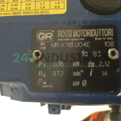 MRV118UO4E-F063B4B14/ Rossi Image 2