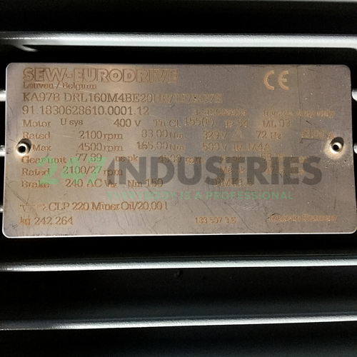 KA97BDRL160M4BE20HR/TF/EG7S SEW-EURODRIVE Image 4