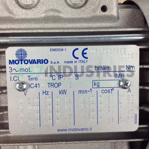 NMRV040I25-T63B4B14 Motovario Image 3