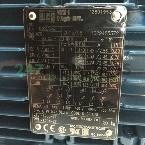 1.1K31AL290S/L4B34 WEG Image 4