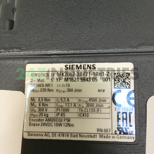 1FK7062-3BF71-1RH1-Z J29 Siemens Image 4