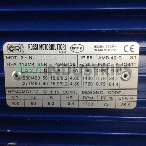 HFA112M423040050B5R Rossi Image 2