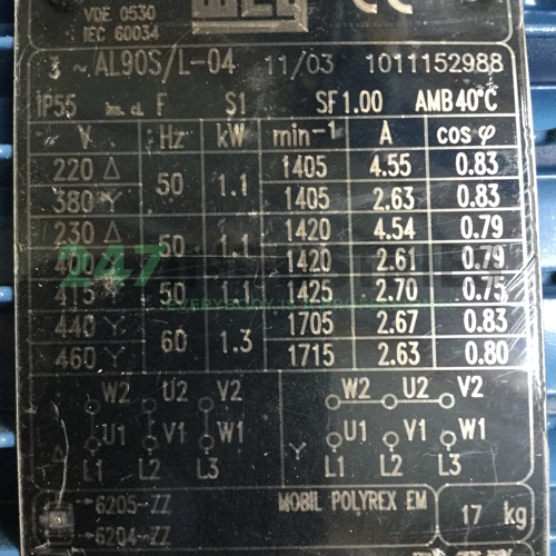 1.1K31AL0904B5 WEG Image 4