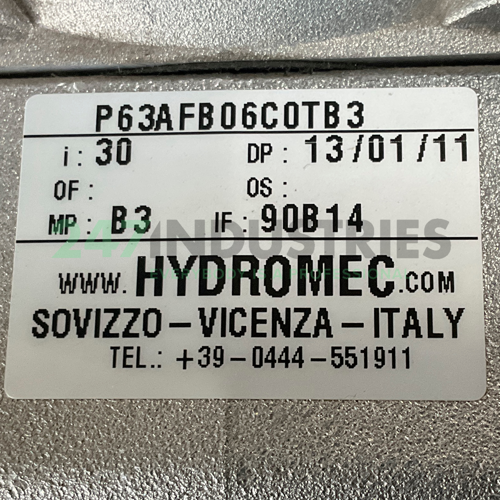 P63AFB06C0-TB3 Hydro-Mec Image 4